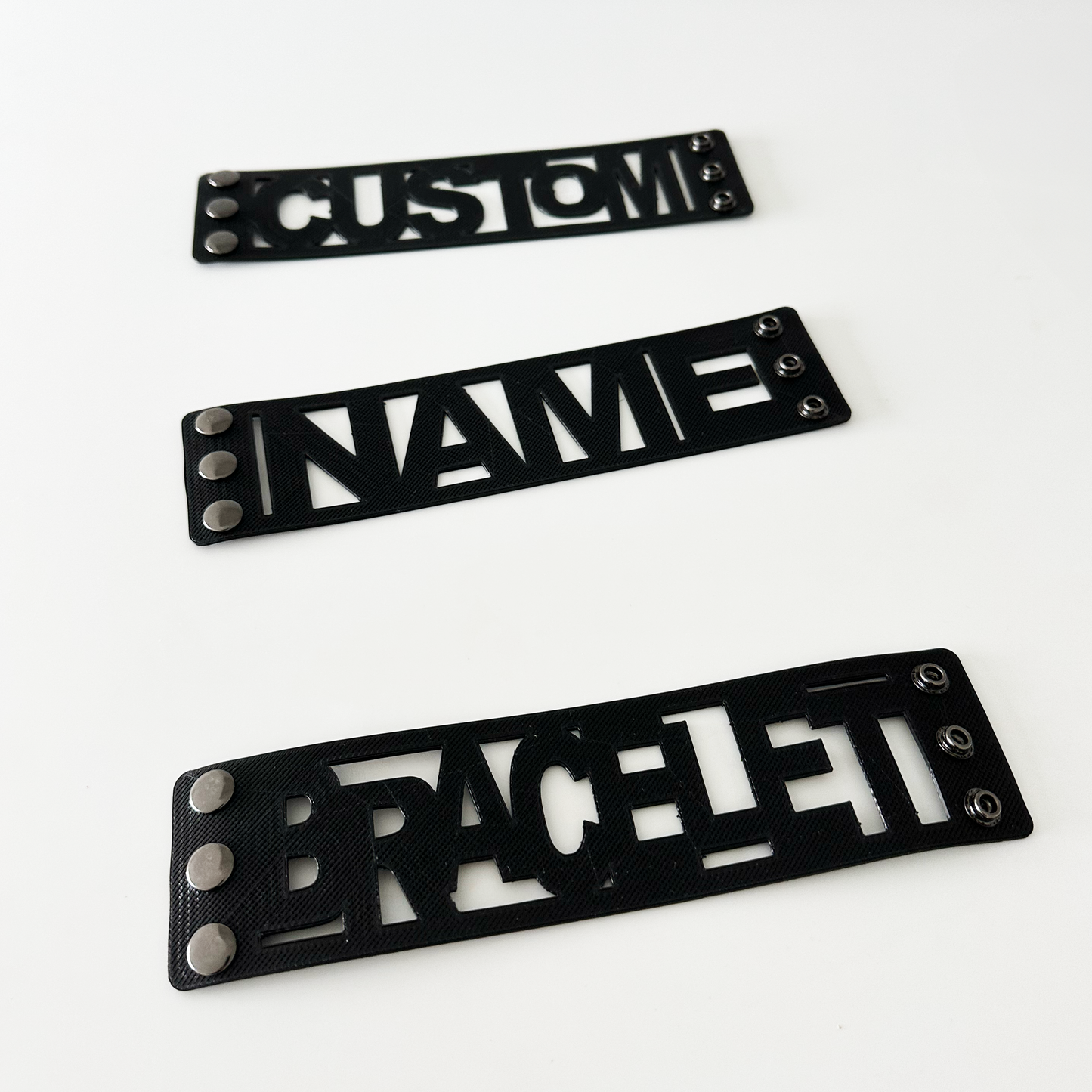 Custom 3D Printed Name Bracelet